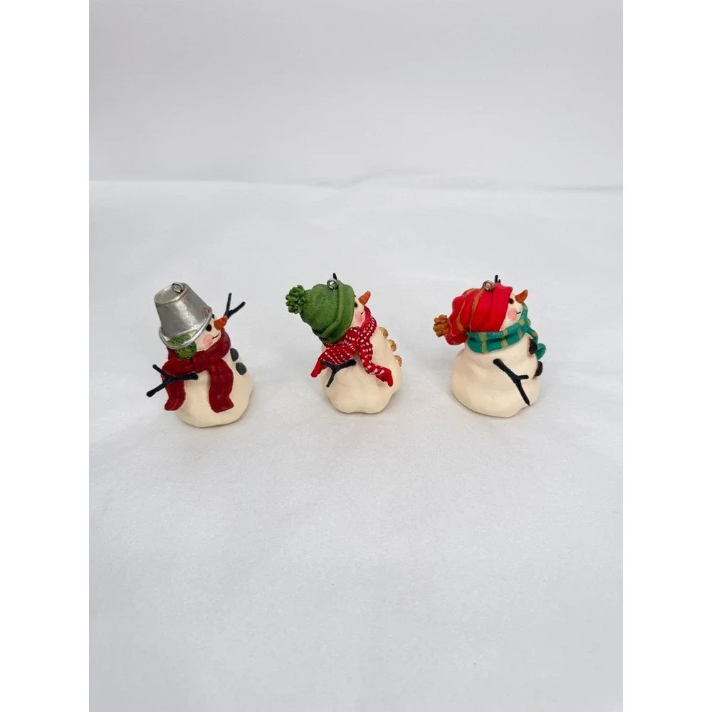 Hallmark Keepsake Snowmen of Mitford Ornaments Set of 3 Christmas Holiday w/ Box